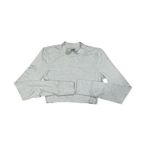 Vuori grey cropped long sleeve